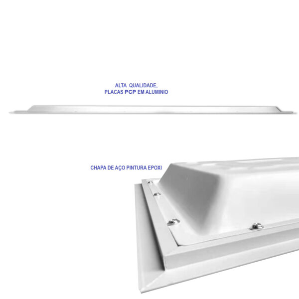 Painel led 32x62 36w Embutir Retangular Luminária - Image 7