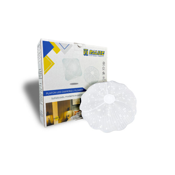 Plafon Led de Teto 26cm c/forma de Flor 18w