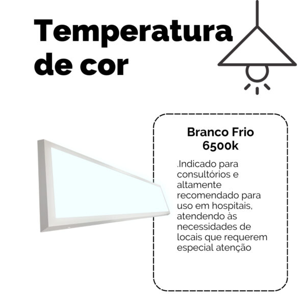 Painel Led 30x120 48w Sobrepor Retangular Luminária - Image 5