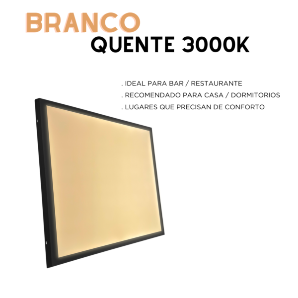 Luminária Painel Led 60x60 48w Sobrepor Quadrado - Image 11