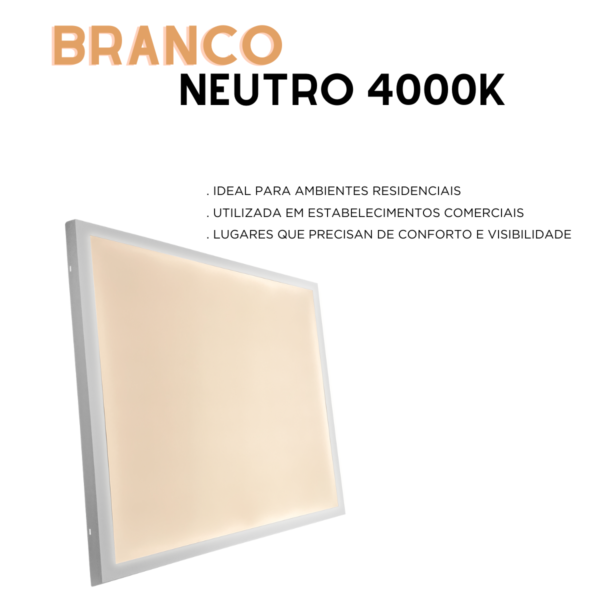 Luminária Painel Led 60x60 48w Sobrepor Quadrado - Image 10